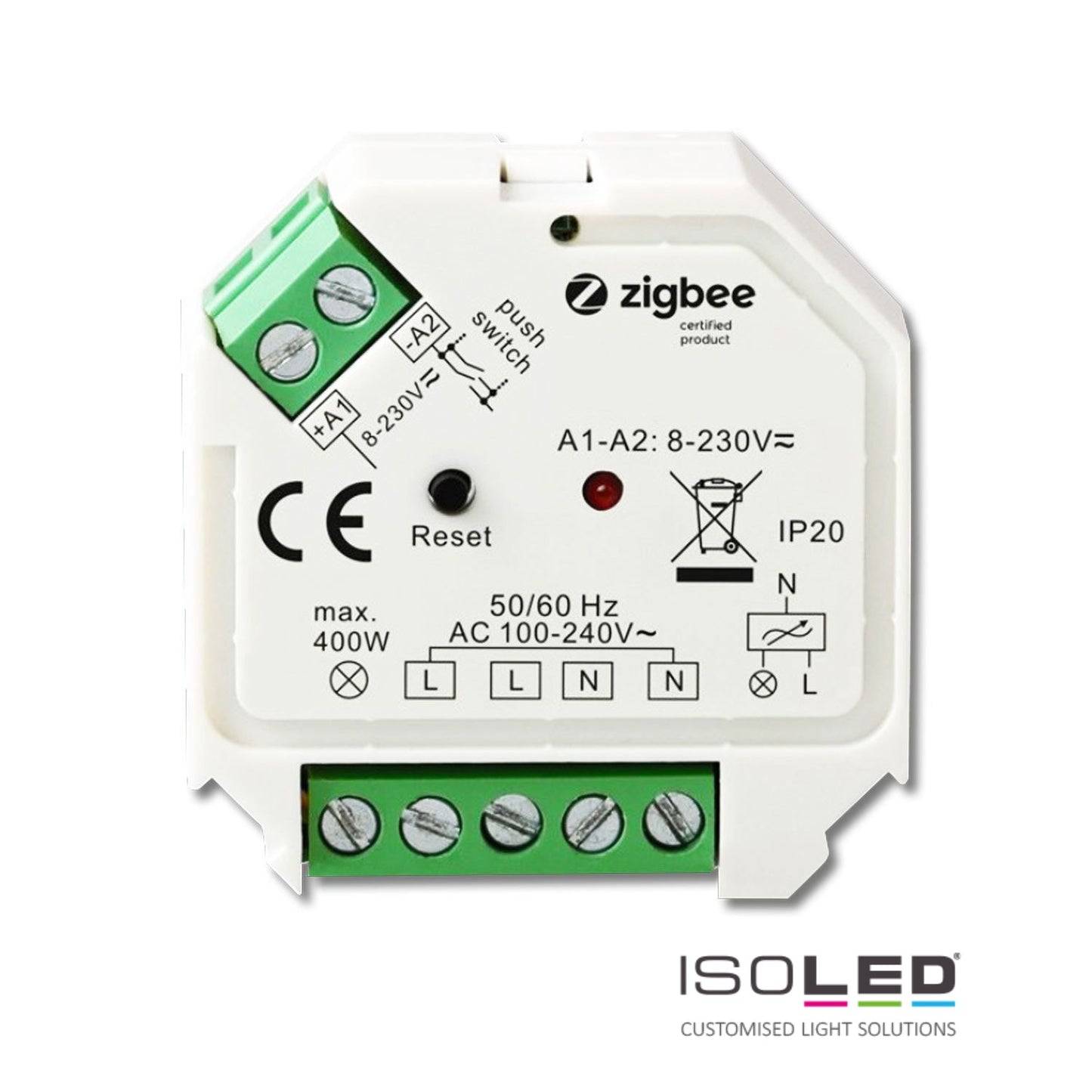 ZigBee 3.0/Push Universal Triac-Dimmer 230V