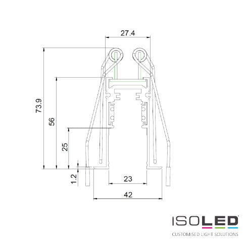 Installation Track 48 mounting spring for installation rail, 4 pieces