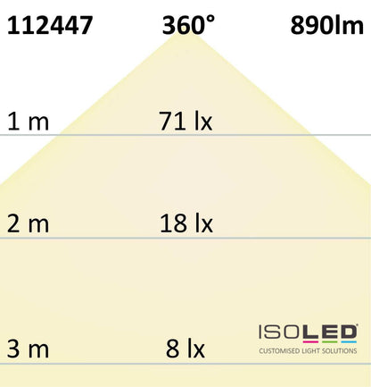 E27 LED Birne, 8W, warmweiß, dimmbar