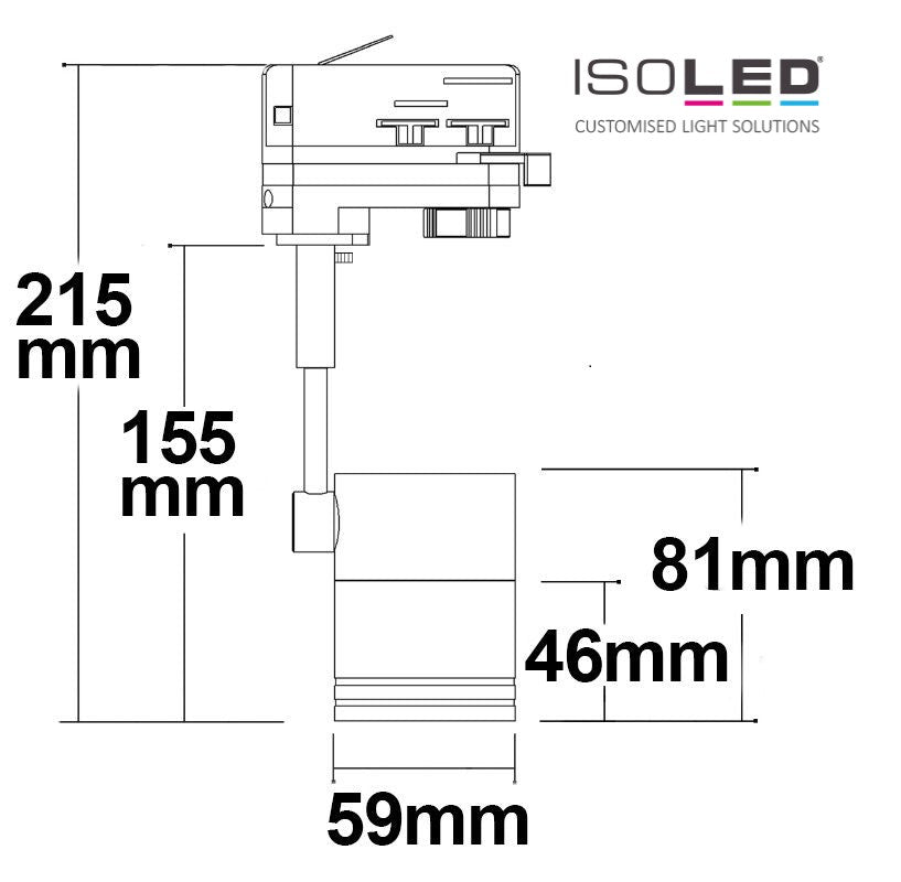 3-Phasen Schienen-Adapter für GU10-Spots