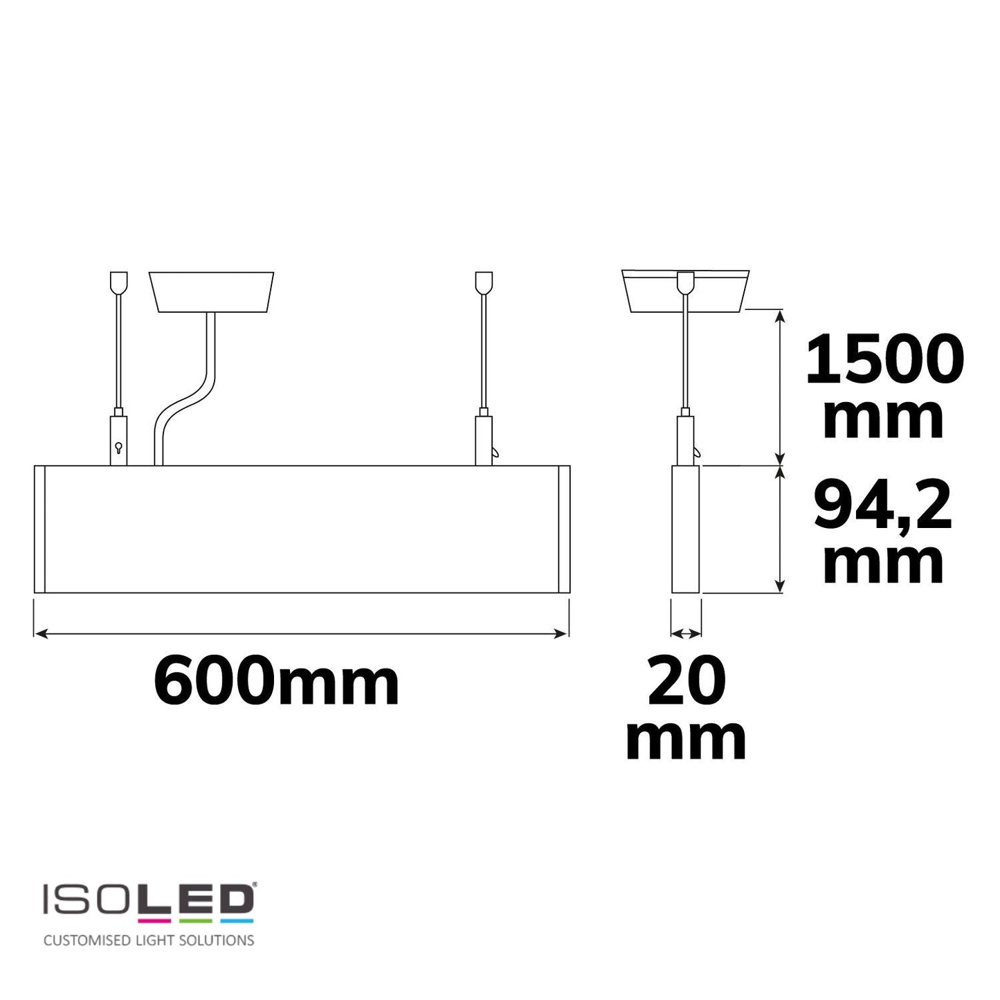 LED Hängeleuchte Linear Up&Down