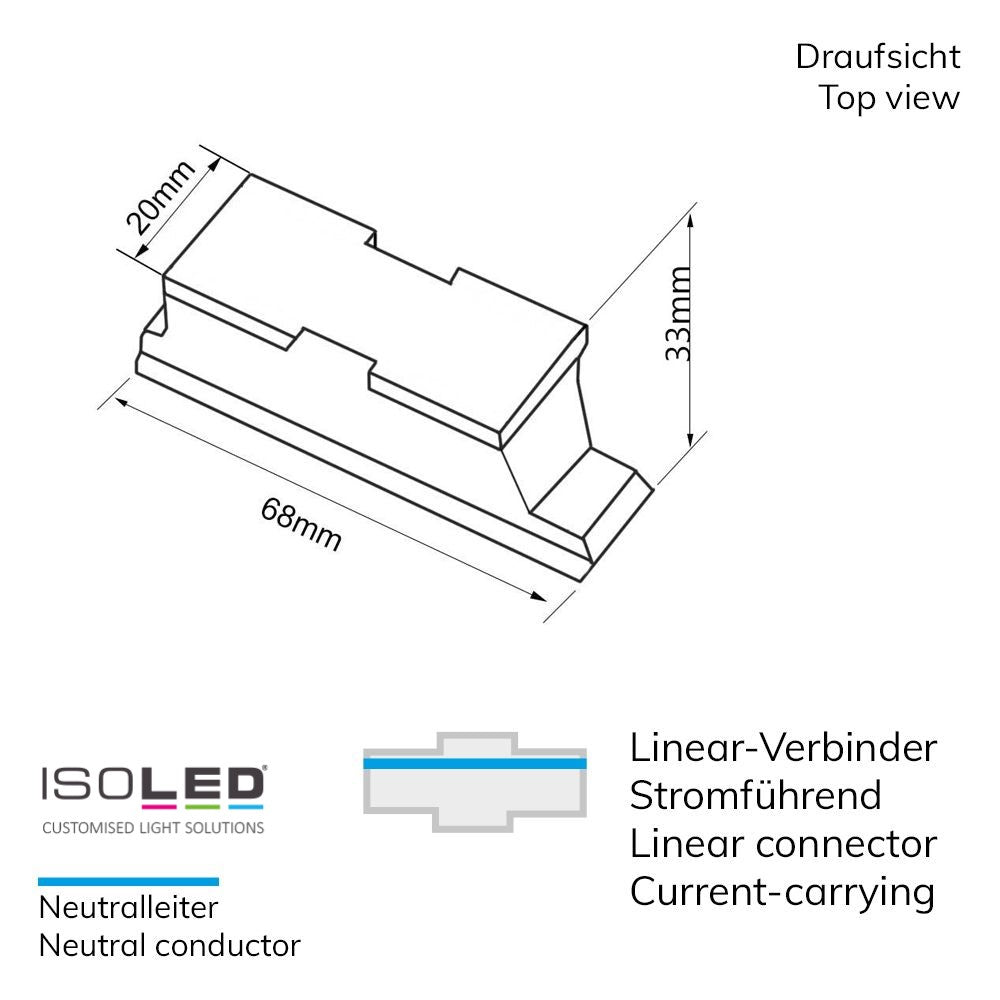 3-Phasen S1 Linear-Verbinder stromführend