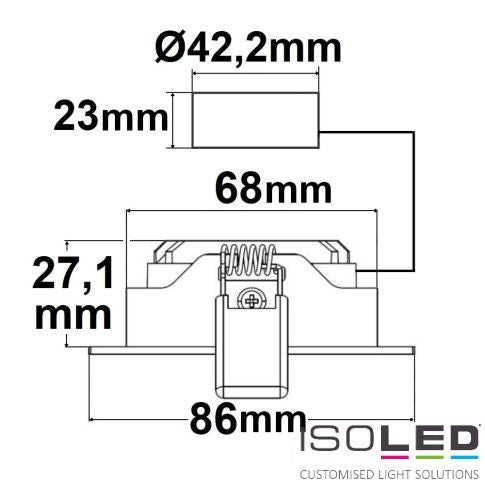 Luminaire encastrable LED Slim68 