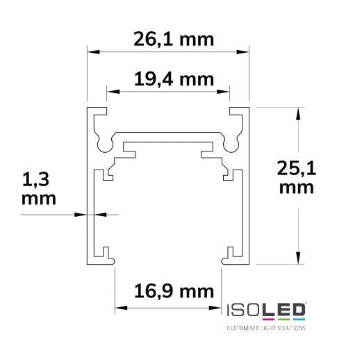 Flat Track 48 Magnet-Schienensystem