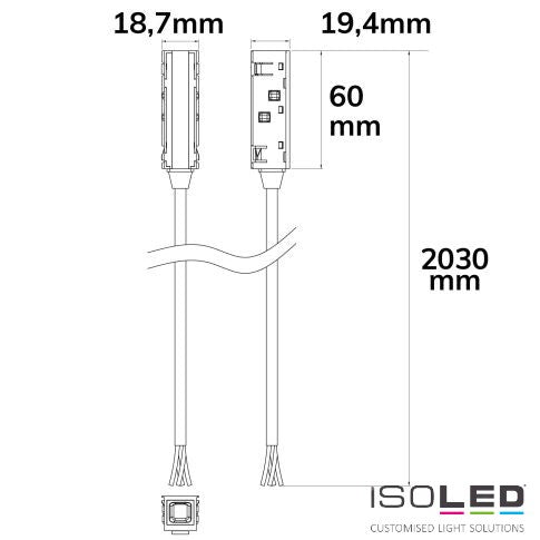 Track 48 power supply with connection cable, max. 6A, 4-pin (+|-|DALI+|DALI-) 