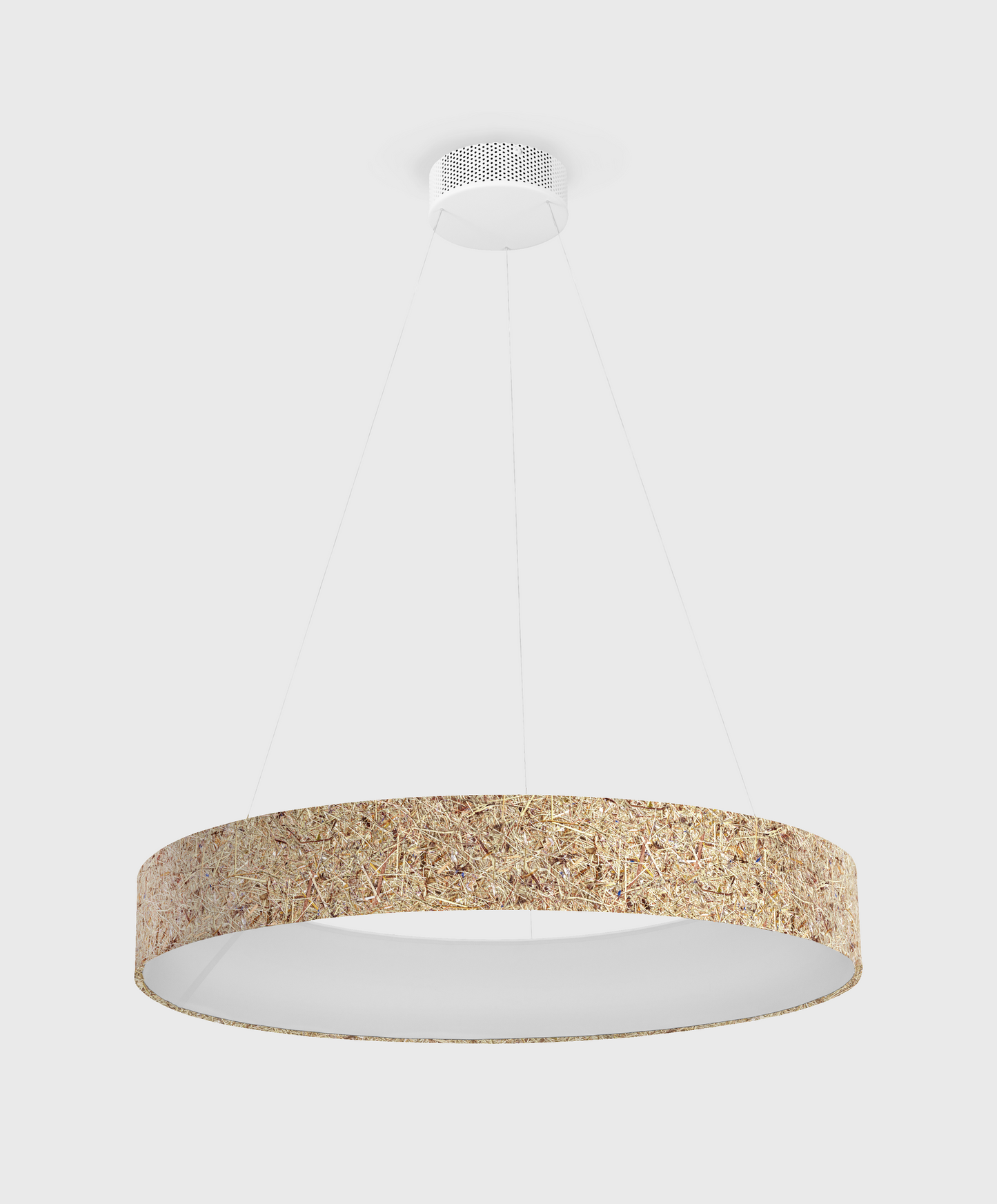 Lampe suspendue LED en foin