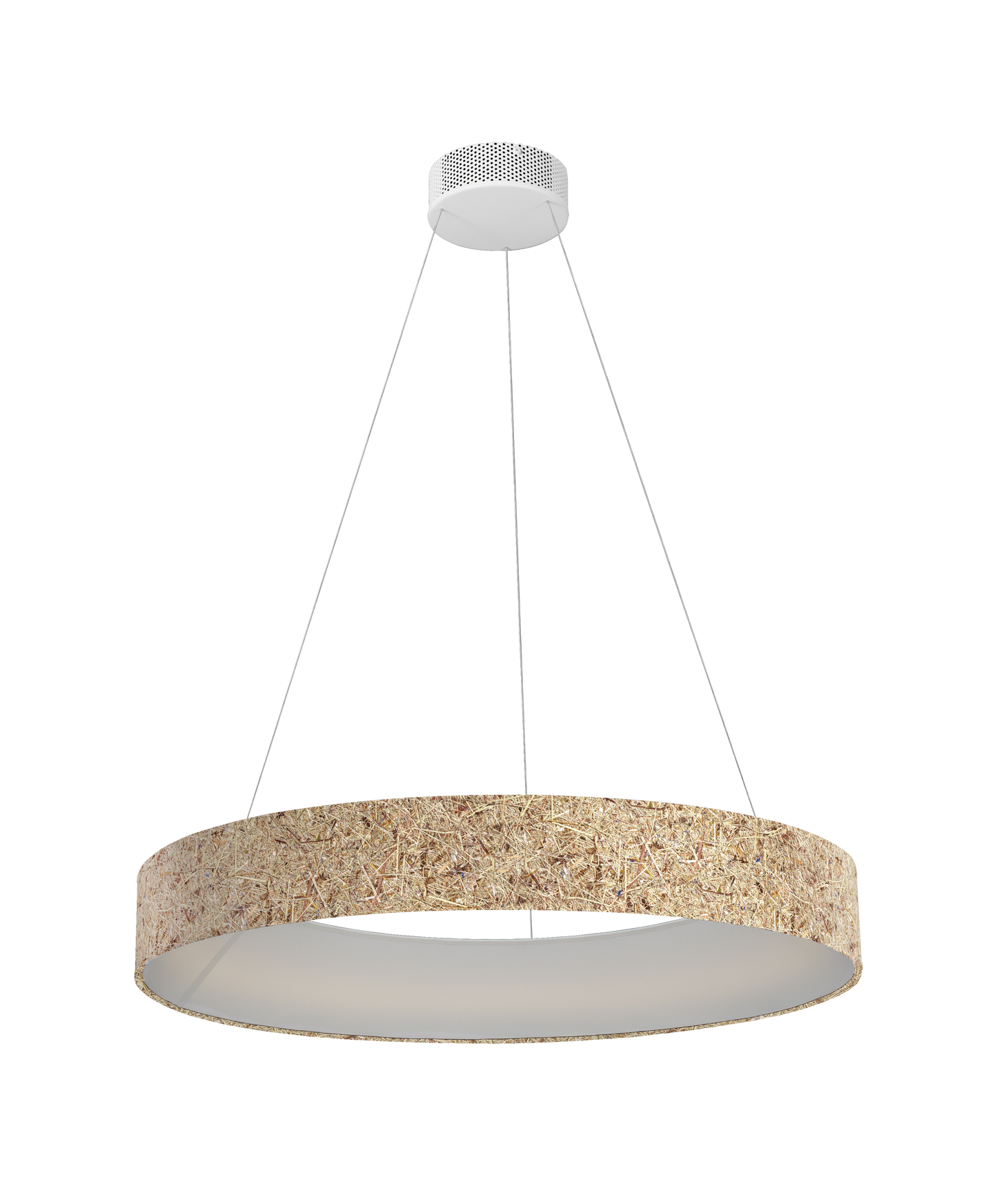 Lampe suspendue LED en foin