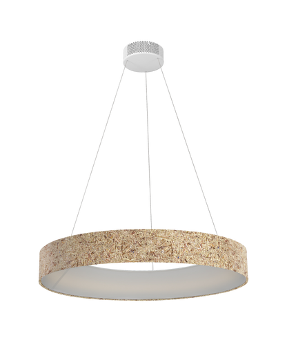 Lampe suspendue LED en foin