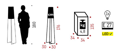 Stehlampe Slim Sophie