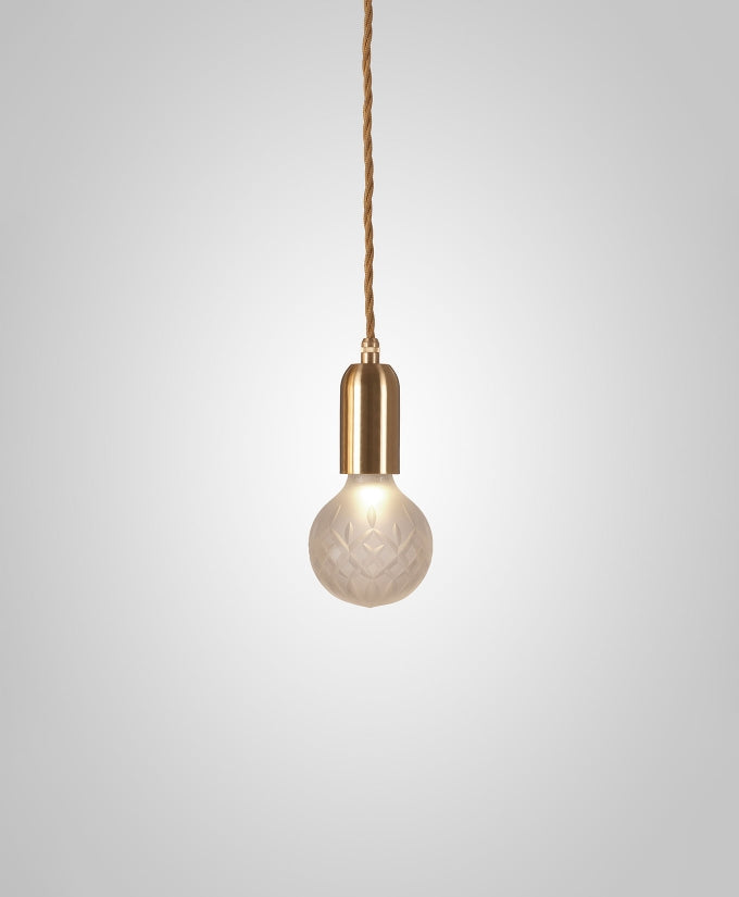 Crystal Bulb Pendelleuchte Mattiert Gebürstetes Messing