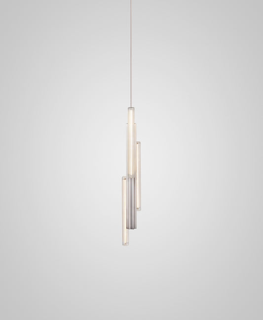 Hail 3-flammig Kurz Gebürstetes Silber